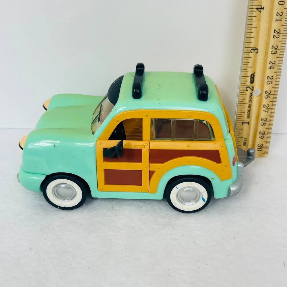 Chevron Cars Woody Wagon Mint Green Woodie Collectible Toy Car Techron 1996